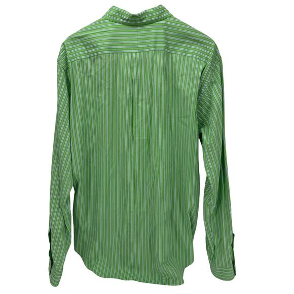Ralph Lauren Shirt Mens XL Green Pink Stripe Button Down Classic Fit Blue Pony - Picture 4 of 7